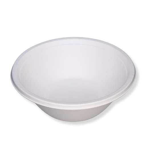 32 oz. White Plant Fiber Round Bowl — 500/Case